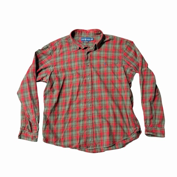 Polo Ralph Lauren Other - Polo Ralph Lauren Button Up Shirt Men Size XXL Classic Fit Plaid Cotton Vintage